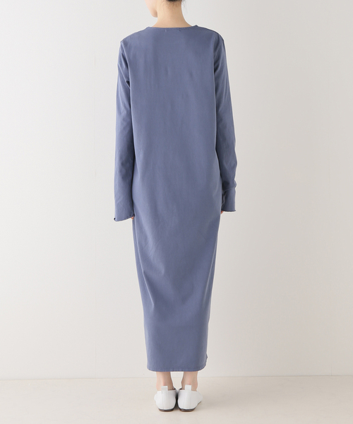 plage（プラージュ）の「セイヒンカコウ Jersey ワンピース（ワンピース・レディース・チャコールグレー/ネイビー・36/38）」の6枚目の写真