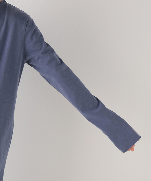 plage（プラージュ）の「セイヒンカコウ Jersey ワンピース（ワンピース・レディース・チャコールグレー/ネイビー・36/38）」の9枚目の写真