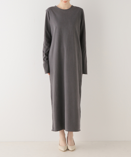 plage（プラージュ）の「セイヒンカコウ Jersey ワンピース（ワンピース・レディース・チャコールグレー/ネイビー・36/38）」の15枚目の写真