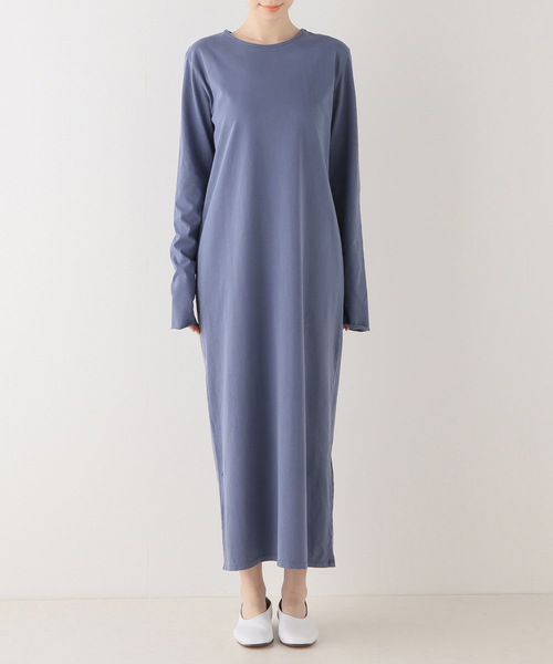 plage（プラージュ）の「セイヒンカコウ Jersey ワンピース（ワンピース・レディース・チャコールグレー/ネイビー・36/38）」の17枚目の写真