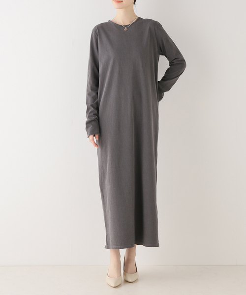 plage（プラージュ）の「セイヒンカコウ Jersey ワンピース（ワンピース・レディース・チャコールグレー/ネイビー・36/38）」の20枚目の写真