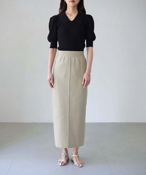 cheriella（シェリエラ）の「【cheriella】WEB限定パフスリーブ衿付きリブニット（ニット/セーター・レディース・ブラック/ブルー/ブラック系その他/アイボリー・M）」の19枚目の写真