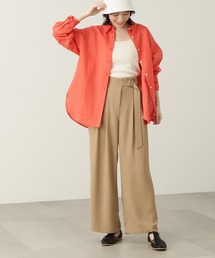 N.(N. Natural Beauty Basic) | 【S Size Line】◆フロントベルトワイドパンツ(デニムパンツ)