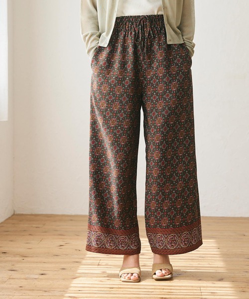 coca(coca)(コカ)の「ヴィンテージポリエスニック柄パンツ(その他パンツ・レディース・カーキ/チャコール・SHORT/LONG)」の7枚目の写真