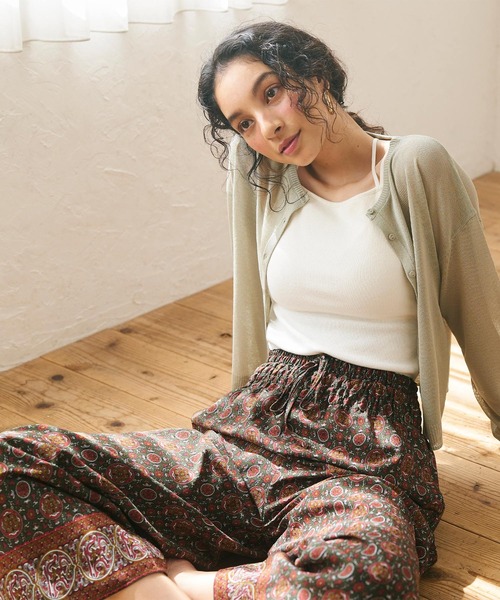 coca(coca)(コカ)の「ヴィンテージポリエスニック柄パンツ(その他パンツ・レディース・カーキ/チャコール・SHORT/LONG)」の8枚目の写真