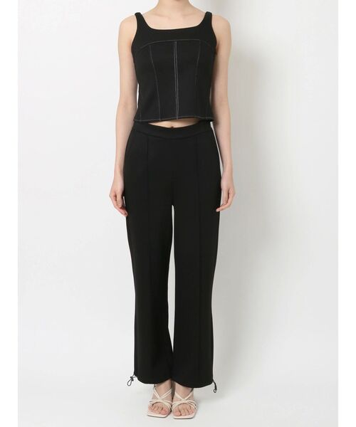 RESEXXY（リゼクシー）の「スウェットコルセットトップス【セットアップ着用可能】（スウェット・レディース・ブラック/ベージュ/アイボリー・FREE）」の8枚目の写真