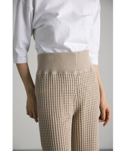 STYLEMIXER(スタイルミキサー)の「ドライニットクロシェパンツ(その他パンツ・レディース・ブラック/アイボリー・MEDIUM/SMALL)」の5枚目の写真