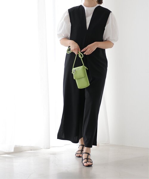 frames RAY CASSIN（フレームスレイカズン）の「Vネックオールインワン（つなぎ/オールインワン・レディース・ブラック/ベージュ・FREE）」の13枚目の写真