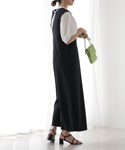 frames RAY CASSIN（フレームスレイカズン）の「Vネックオールインワン（つなぎ/オールインワン・レディース・ブラック/ベージュ・FREE）」の14枚目の写真