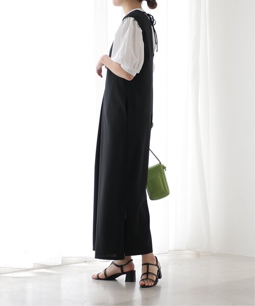 frames RAY CASSIN（フレームスレイカズン）の「Vネックオールインワン（つなぎ/オールインワン・レディース・ブラック/ベージュ・FREE）」の15枚目の写真