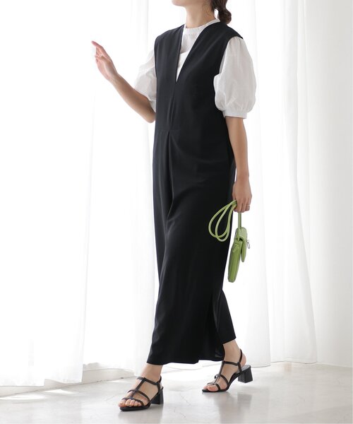 frames RAY CASSIN（フレームスレイカズン）の「Vネックオールインワン（つなぎ/オールインワン・レディース・ブラック/ベージュ・FREE）」の17枚目の写真