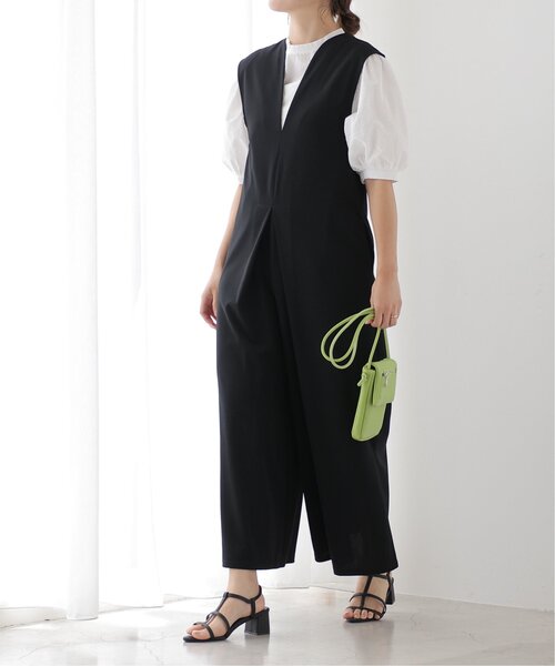 frames RAY CASSIN（フレームスレイカズン）の「Vネックオールインワン（つなぎ/オールインワン・レディース・ブラック/ベージュ・FREE）」の18枚目の写真