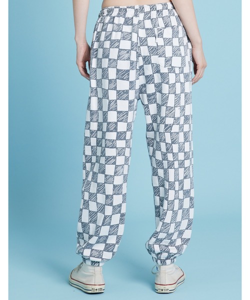 Little sunny bite(リトルサニーバイト)の「Checker sweat pants(スウェットパンツ・レディース・ホワイト/ピンク/グリーン・SMALL/MEDIUM)」の5枚目の写真
