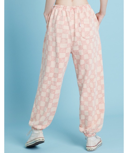 Little sunny bite(リトルサニーバイト)の「Checker sweat pants(スウェットパンツ・レディース・ホワイト/ピンク/グリーン・SMALL/MEDIUM)」の9枚目の写真