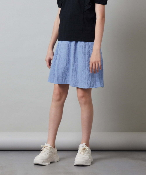 a.v.v（アーヴェヴェ）の「[140-150]インパン付きアソートフレアスカート（スカート・キッズ・ブルー/ライトブルー/ブラック/ピンク・140/150）」の17枚目の写真