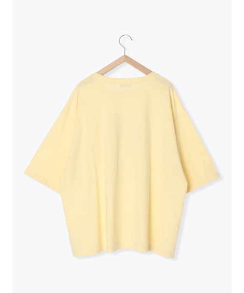 Samansa Mos2（サマンサ モスモス）の「転写プリントTシャツ（Tシャツ/カットソー・レディース・イエロー/キナリ/オフホワイト/チャコールグレー・F）」の10枚目の写真