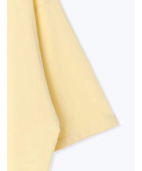 Samansa Mos2（サマンサ モスモス）の「転写プリントTシャツ（Tシャツ/カットソー・レディース・イエロー/キナリ/オフホワイト/チャコールグレー・F）」の8枚目の写真