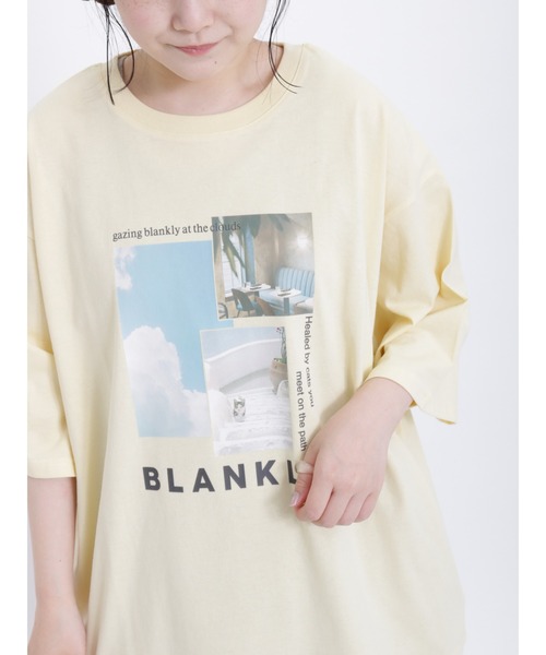 Samansa Mos2（サマンサ モスモス）の「転写プリントTシャツ（Tシャツ/カットソー・レディース・イエロー/キナリ/オフホワイト/チャコールグレー・F）」の21枚目の写真