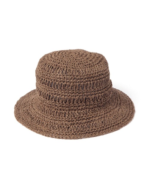 studio CLIP（スタディオクリップ）の「ペーパーバケットハット（ハット・レディース・ブラウン/ブラック/ナチュラル・FREE）」の2枚目の写真