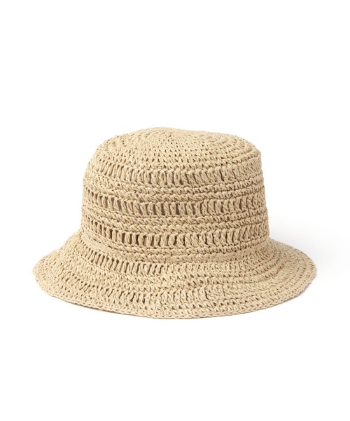 studio CLIP（スタディオクリップ）の「ペーパーバケットハット（ハット・レディース・ブラウン/ブラック/ナチュラル・FREE）」の5枚目の写真