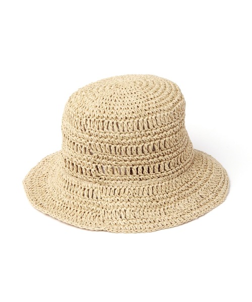 studio CLIP（スタディオクリップ）の「ペーパーバケットハット（ハット・レディース・ブラウン/ブラック/ナチュラル・FREE）」の6枚目の写真