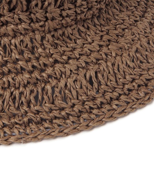 studio CLIP（スタディオクリップ）の「ペーパーバケットハット（ハット・レディース・ブラウン/ブラック/ナチュラル・FREE）」の10枚目の写真