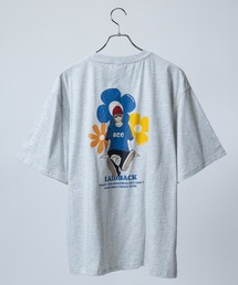 【1】〔RedCapGirl/レッドキャップガール〕天竺 バックイラスト ボックスシルエット 半袖Tシャツ
