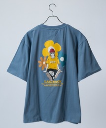【1】〔RedCapGirl/レッドキャップガール〕天竺 バックイラスト ボックスシルエット 半袖Tシャツ