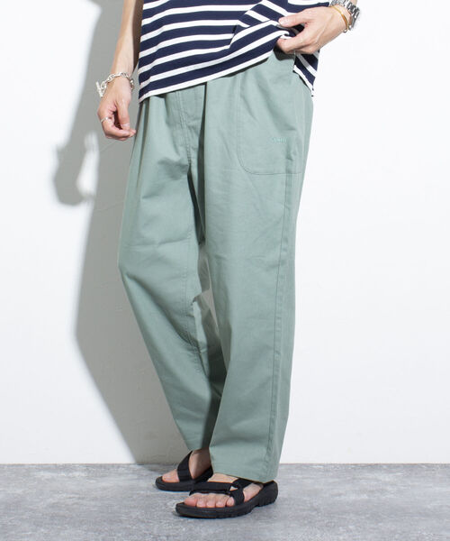 GLOSTER(グロスター)の「【GLOSTER/グロスター】リネン混 イージーパンツ ワンポイント ロゴ刺繍(その他パンツ・メンズ・ベージュ/ネイビー/キナリ/グリーン・S/M/L)」の6枚目の写真