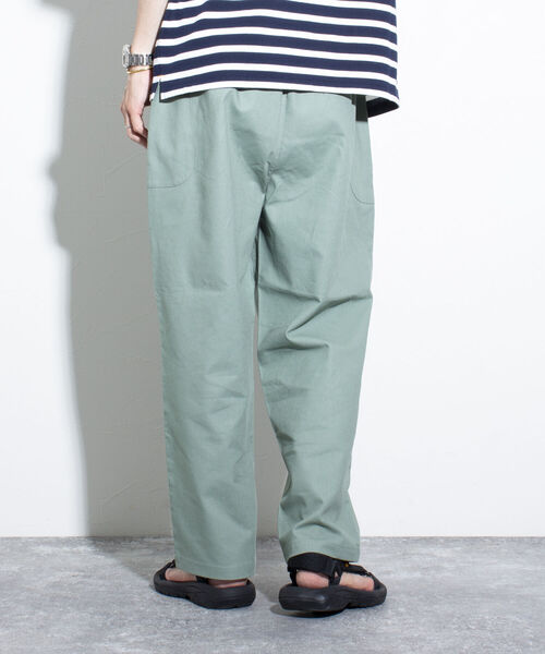 GLOSTER(グロスター)の「【GLOSTER/グロスター】リネン混 イージーパンツ ワンポイント ロゴ刺繍(その他パンツ・メンズ・ベージュ/ネイビー/キナリ/グリーン・S/M/L)」の7枚目の写真