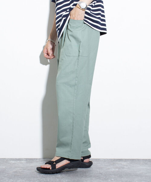 GLOSTER(グロスター)の「【GLOSTER/グロスター】リネン混 イージーパンツ ワンポイント ロゴ刺繍(その他パンツ・メンズ・ベージュ/ネイビー/キナリ/グリーン・S/M/L)」の8枚目の写真