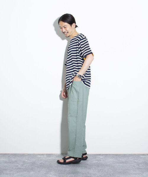 GLOSTER(グロスター)の「【GLOSTER/グロスター】リネン混 イージーパンツ ワンポイント ロゴ刺繍(その他パンツ・メンズ・ベージュ/ネイビー/キナリ/グリーン・S/M/L)」の11枚目の写真