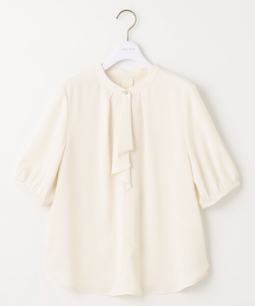 ANY SIS(エニィスィス)の「【洗える】ラッフルボウ ブラウス(シャツ/ブラウス・レディース・アイボリー系/ブラック系3・0)」の8枚目の写真