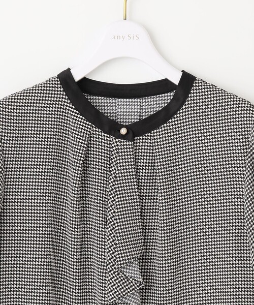 ANY SIS(エニィスィス)の「【洗える】ラッフルボウ ブラウス(シャツ/ブラウス・レディース・アイボリー系/ブラック系3・0)」の11枚目の写真