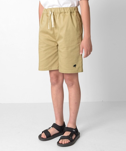 GLAZOS（グラソス）の「ストレッチ・ワンポイント刺繍ショートパンツ（その他パンツ・キッズ・ブラック/ベージュ/カーキ・160cm/140cm/150cm/170cm）」の7枚目の写真