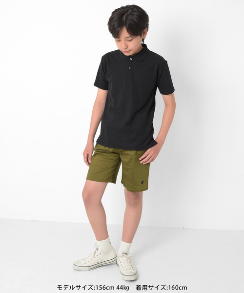 GLAZOS（グラソス）の「ストレッチ・ワンポイント刺繍ショートパンツ（その他パンツ・キッズ・ブラック/ベージュ/カーキ・160cm/140cm/150cm/170cm）」の22枚目の写真