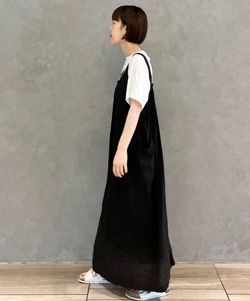 journal standard luxe リネン100%ボーダーワンピース セール】リネン ベアワンピース（ワンピース）｜JOURNAL