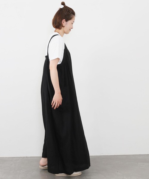 在庫処分♡ジャーナルスタンダードラックス　リネンツイル ベアワンピース JOURNAL STANDARD LUXE（ジャーナルスタンダード ラックス）の