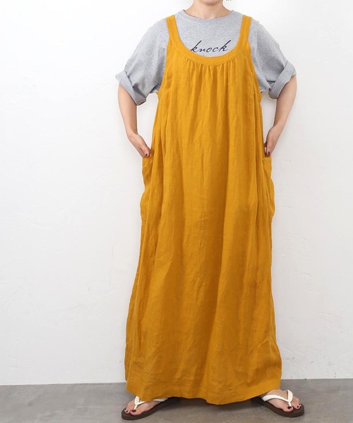 セール】リネン ベアワンピース（ワンピース）｜JOURNAL