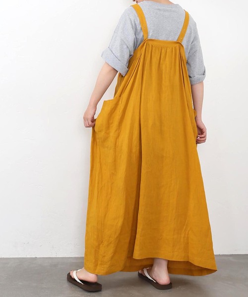 journal standard luxe リネン100%ボーダーワンピース セール】リネン ベアワンピース（ワンピース）｜JOURNAL
