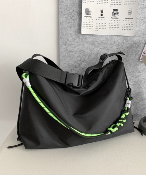 Burner(バーナー)の「【OKUOKU 0909】 ショルダーバッグ / メッセンジャーバッグ oku-bag-695670963617-23 U(ショルダーバッグ・メンズ・ホワイト/ブラック・FREE)」の10枚目の写真