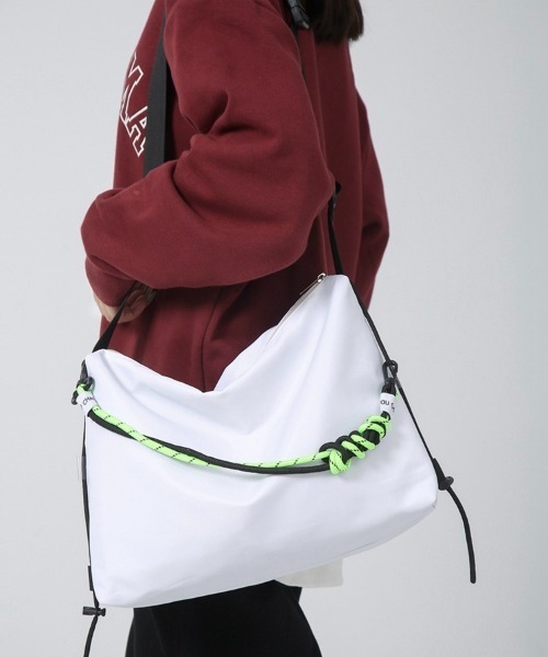 Burner(バーナー)の「【OKUOKU 0909】 ショルダーバッグ / メッセンジャーバッグ oku-bag-695670963617-23 U(ショルダーバッグ・メンズ・ホワイト/ブラック・FREE)」の13枚目の写真