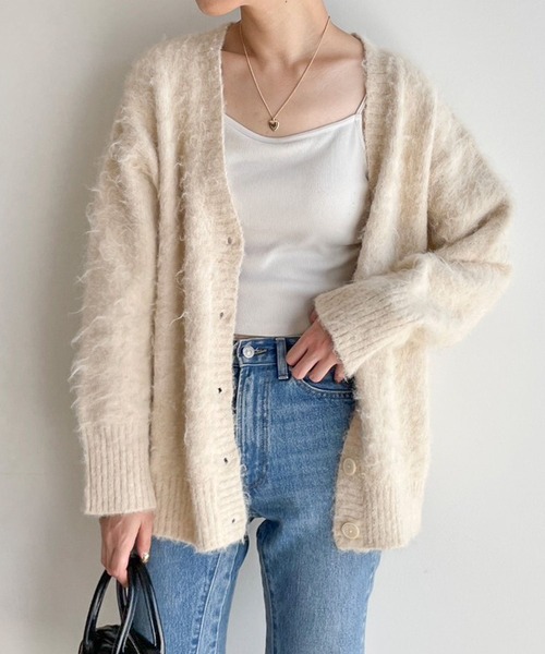 LOWRYS FARM（ローリーズファーム）の「シャギーカーディガンLS