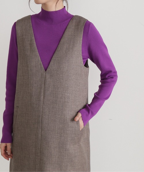 N.（N. Natural Beauty Basic）（エヌエヌナチュラルビューティーベーシック）の「【S Size Line】◆ライトツイードストレートジャンパースカート（ジャンパースカート・レディース・ブラック/グレー・SMALL/MEDIUM）」の20枚目の写真