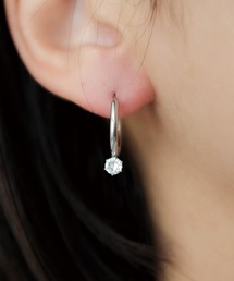 Zirconia Hoop Pierce 金属アレルギー対応 サージカルステンレス