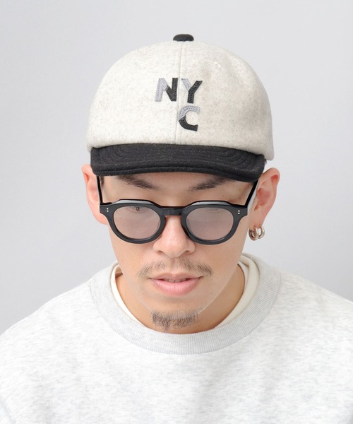 Basiquenti(ベーシックエンティ)の「バイカラー メルトン ショートバイザー(キャップ・メンズ・ブラック/ネイビー/ワイン・FREE)」の21枚目の写真