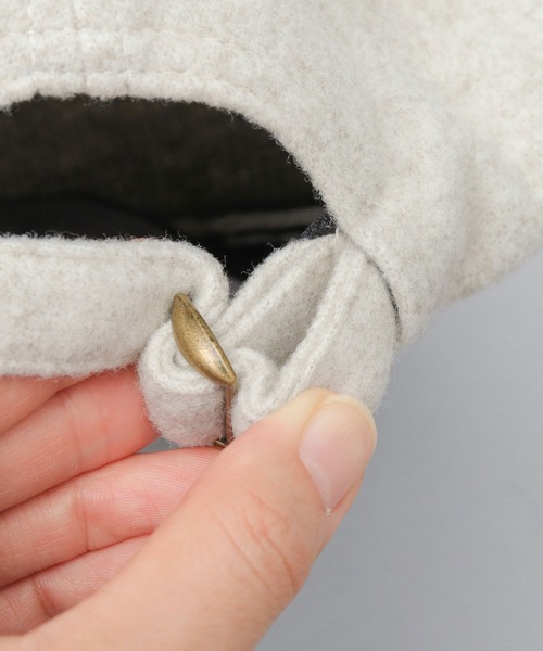 Basiquenti(ベーシックエンティ)の「バイカラー メルトン ショートバイザー(キャップ・メンズ・ブラック/ネイビー/ワイン・FREE)」の20枚目の写真