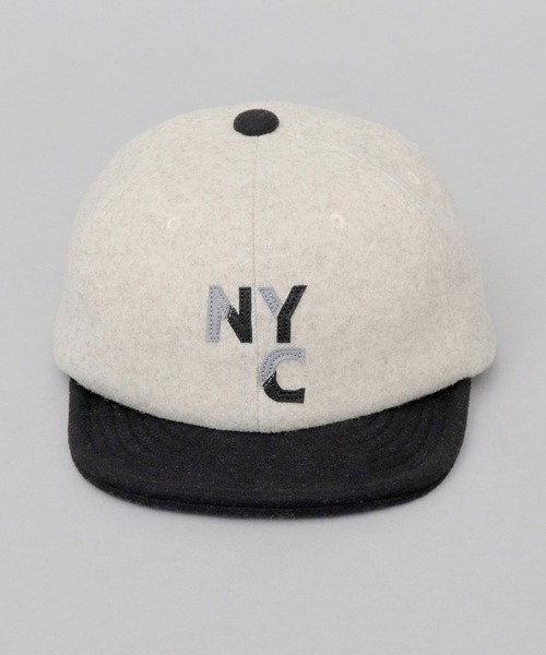 セール】バイカラー メルトン ショートバイザー（キャップ