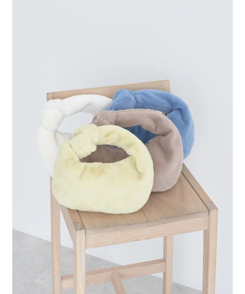 earth music&ecology（アースミュージックアンドエコロジー）の「ワンノットファーバッグ（エコバッグ/サブバッグ・レディース・ベージュ/イエロー/ブルー/アイボリー・FREE）」の5枚目の写真