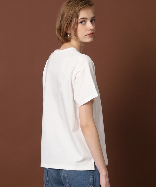 DRESSTERIOR(ドレステリア)の「◆BROOKLYN箔ロゴTシャツ(Tシャツ/カットソー・レディース・グリーン/ネイビー/オフホワイト・36/34/38)」の7枚目の写真